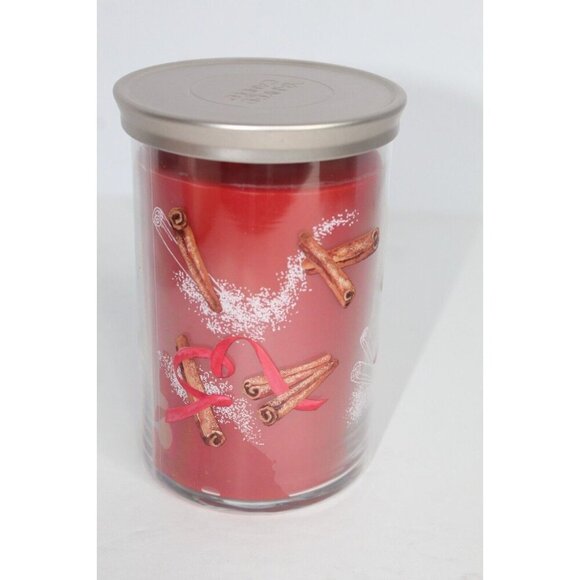 Yankee Candle SPARKLING CINNAMON Signature Large Jar 20 Oz Red New Wax 2-wick - Picture 2 of 6